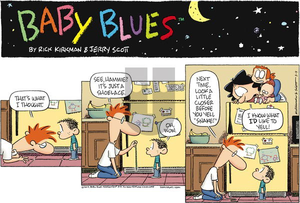 Baby Blues on Sunday March 9, 2014 Comic Strip