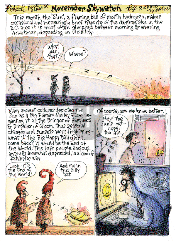Richard's Poor Almanac on Wednesday November 4, 2015 Comic Strip