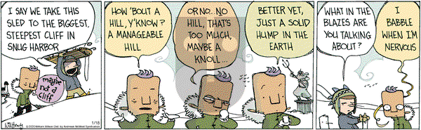 Wallace the Brave on Saturday January 18, 2020 Comic Strip