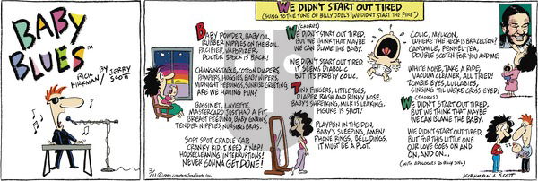 Baby Blues on Sunday March 11, 1990 Comic Strip
