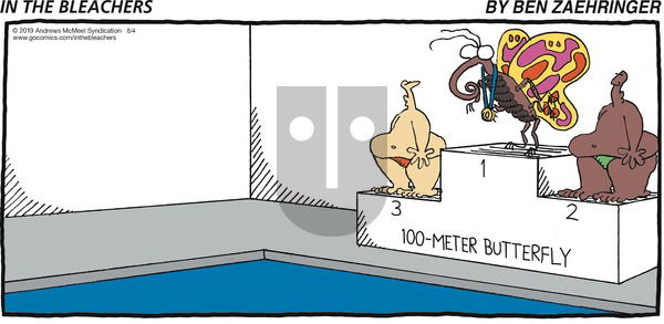 In the Bleachers on Sunday August 4, 2019 Comic Strip