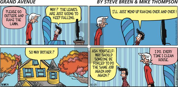 Grand Avenue on Sunday October 23, 2016 Comic Strip
