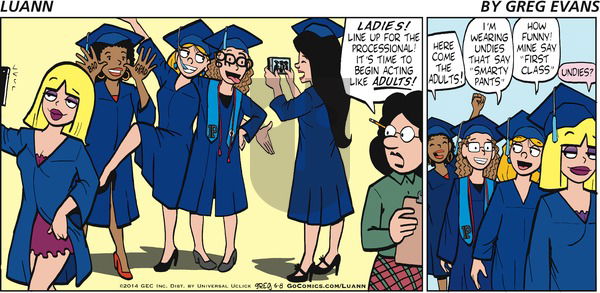 Luann - Sunday June 8, 2014 Comic Strip