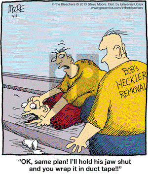 In the Bleachers on Friday January 18, 2013 Comic Strip