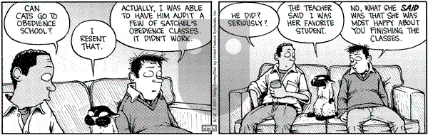 Get Fuzzy on Saturday April 14, 2001 Comic Strip
