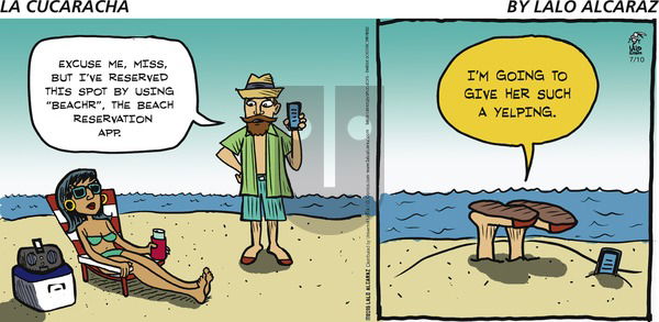 La Cucaracha on Sunday July 10, 2016 Comic Strip