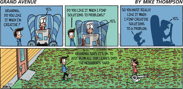 Grand Avenue on Sunday September 27, 2020 Comic Strip