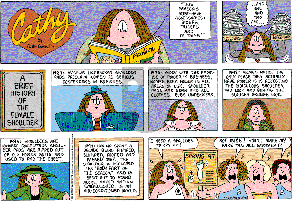 Cathy Classics - Sunday April 20, 1997 Comic Strip