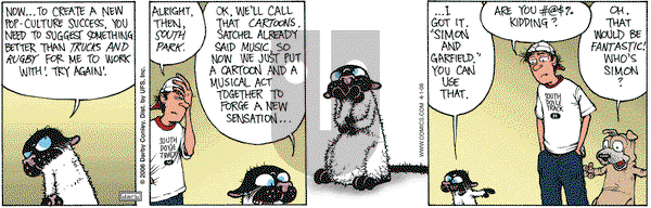 Get Fuzzy on Tuesday April 1, 2008 Comic Strip
