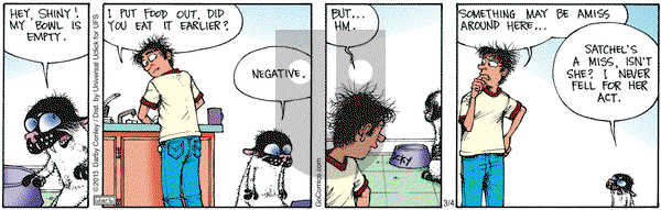 Get Fuzzy on Monday March 4, 2013 Comic Strip