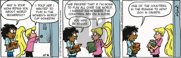 Cleats on Sunday September 14, 2025 Comic Strip