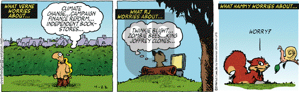 Over the Hedge on Tuesday April 22, 2014 Comic Strip