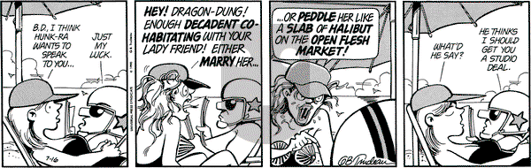 Doonesbury on Monday July 16, 1990 Comic Strip