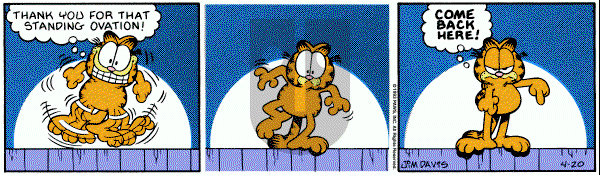 Garfield on Tuesday April 20, 1993 Comic Strip