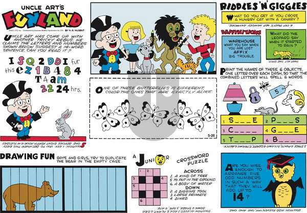 Uncle Art's Funland on Sunday May 28, 2023 Comic Strip