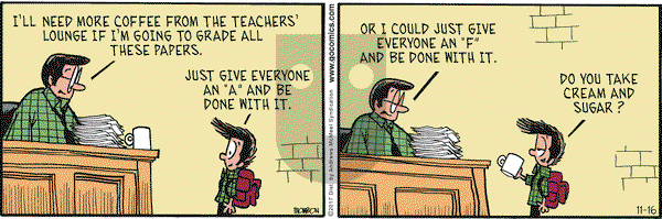 Grand Avenue on Thursday November 16, 2017 Comic Strip