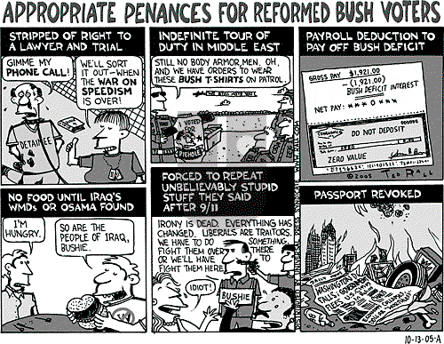Ted Rall on Thursday October 13, 2005 Comic Strip