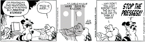 Over the Hedge on Thursday October 16, 1997 Comic Strip