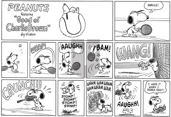 Peanuts on Sunday July 1, 1973 Comic Strip