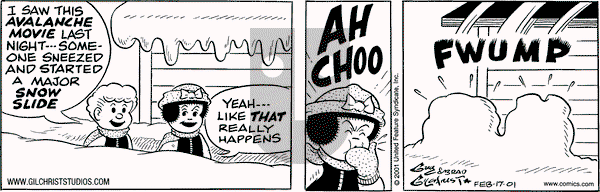 Nancy on Saturday February 17, 2001 Comic Strip
