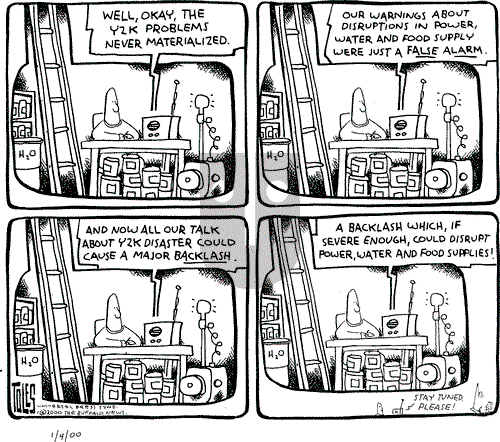 Tom Toles on Tuesday January 4, 2000 Comic Strip