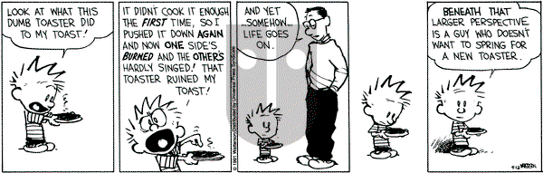 Calvin and Hobbes on Friday April 12, 1991 Comic Strip