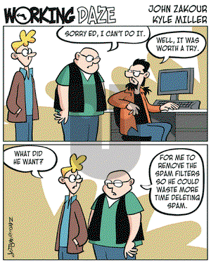 Working Daze on Monday March 6, 2006 Comic Strip