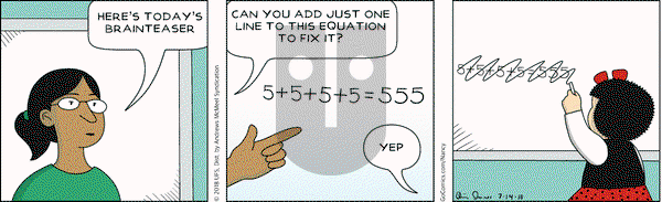Nancy on Saturday July 14, 2018 Comic Strip