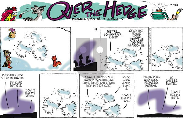 Over the Hedge on Sunday January 24, 2016 Comic Strip