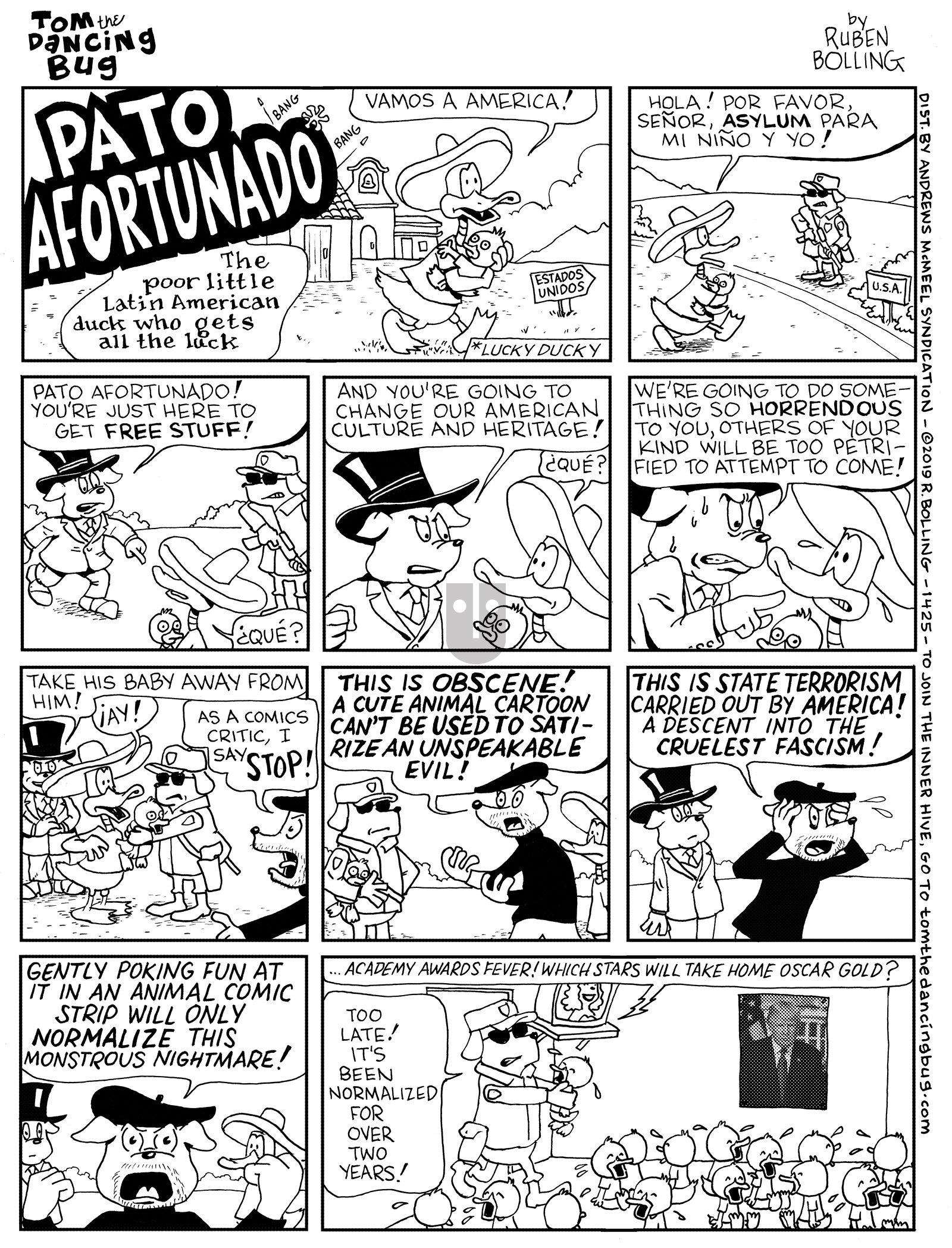 Tom the Dancing Bug - Monday February 11, 2019 Comic Strip