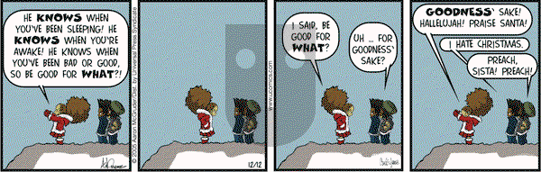 The Boondocks on Monday December 12, 2005 Comic Strip