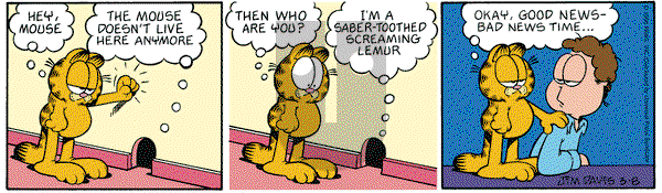 Garfield on Friday March 8, 1996 Comic Strip