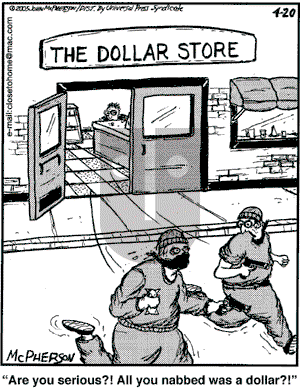 Close to Home on Wednesday April 20, 2005 Comic Strip