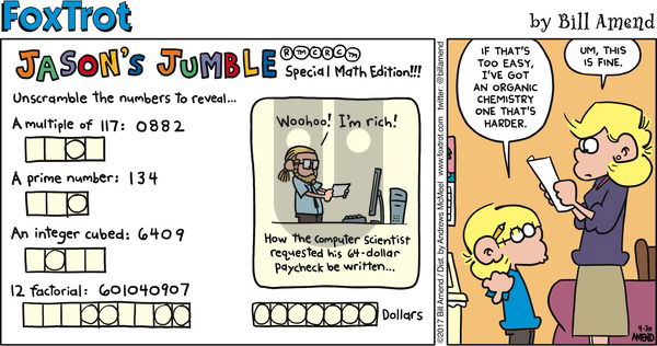 FoxTrot on Sunday April 30, 2017 Comic Strip