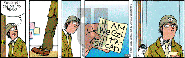 Get Fuzzy on Monday March 25, 2013 Comic Strip