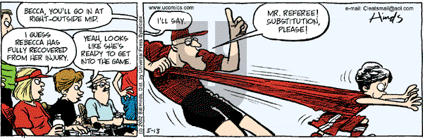 Cleats - Monday May 13, 2002 Comic Strip