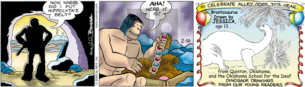 Alley Oop on Tuesday February 10, 2009 Comic Strip