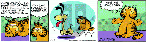 Garfield on Wednesday August 9, 1978 Comic Strip