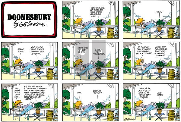 Doonesbury on Sunday May 7, 1978 Comic Strip