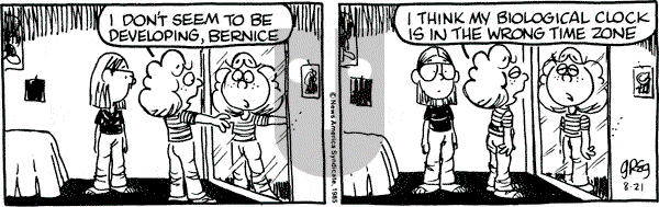 Luann on Wednesday August 21, 1985 Comic Strip