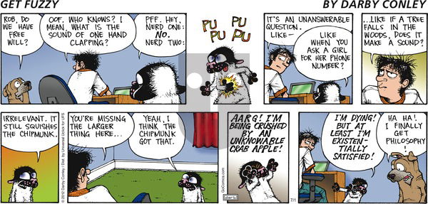Get Fuzzy on Sunday July 1, 2012 Comic Strip