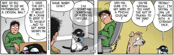 Get Fuzzy on Tuesday April 1, 2003 Comic Strip