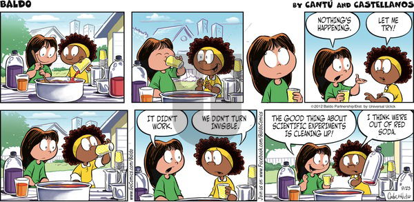 Baldo on Sunday September 23, 2012 Comic Strip