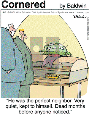 Cornered on Saturday April 7, 2001 Comic Strip