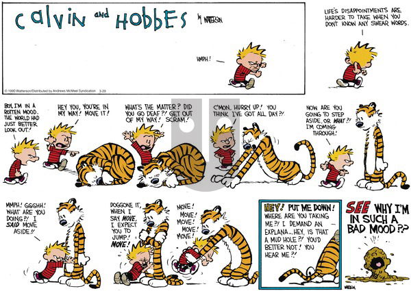 Calvin and Hobbes - Sunday March 29, 2020 Comic Strip