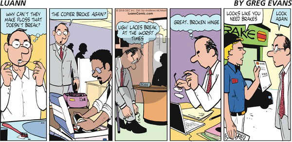 Luann on Sunday June 17, 2018 Comic Strip