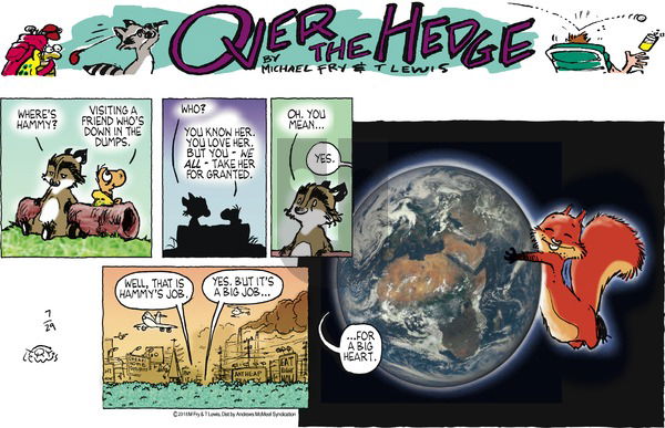 Over the Hedge on Sunday July 29, 2018 Comic Strip