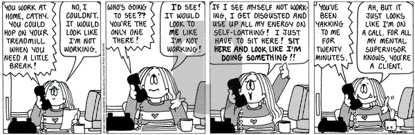 Cathy Classics on Saturday August 9, 1997 Comic Strip