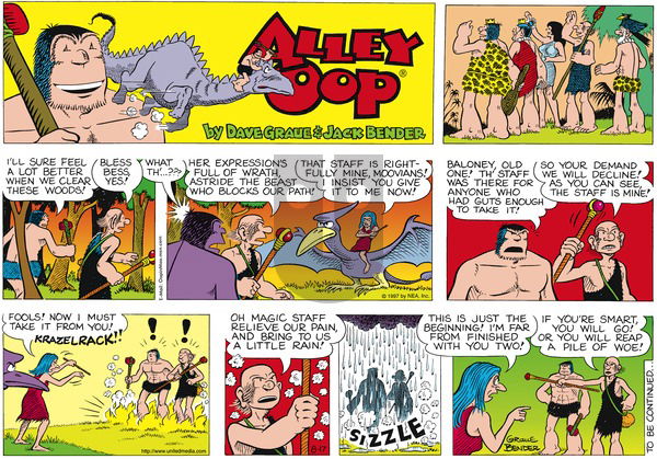 Alley Oop on Sunday August 17, 1997 Comic Strip