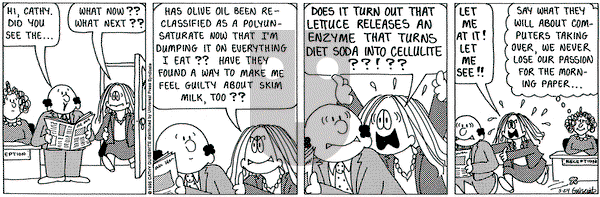Cathy Classics on Wednesday May 24, 1995 Comic Strip
